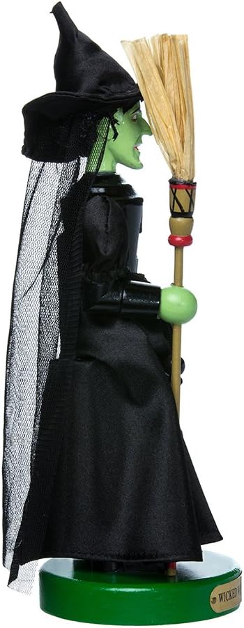 61xHF-HY3bL._AC_SL1000_.jpg Kurt Adler OZ6161L 11" Wizard of Oz Wicked Witch Nutcracker,Black - Image 4