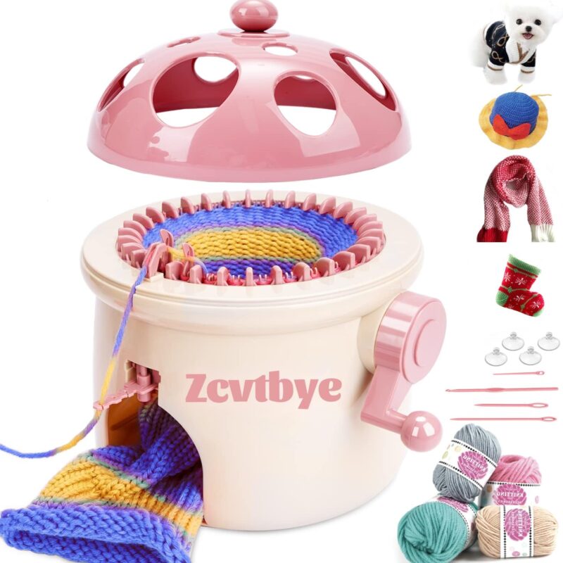 BZVV Knitting Machine, 32 Needles Smart Weaving Loom, DIY Hand Knitting Round Loom, Unisex Adults/Child