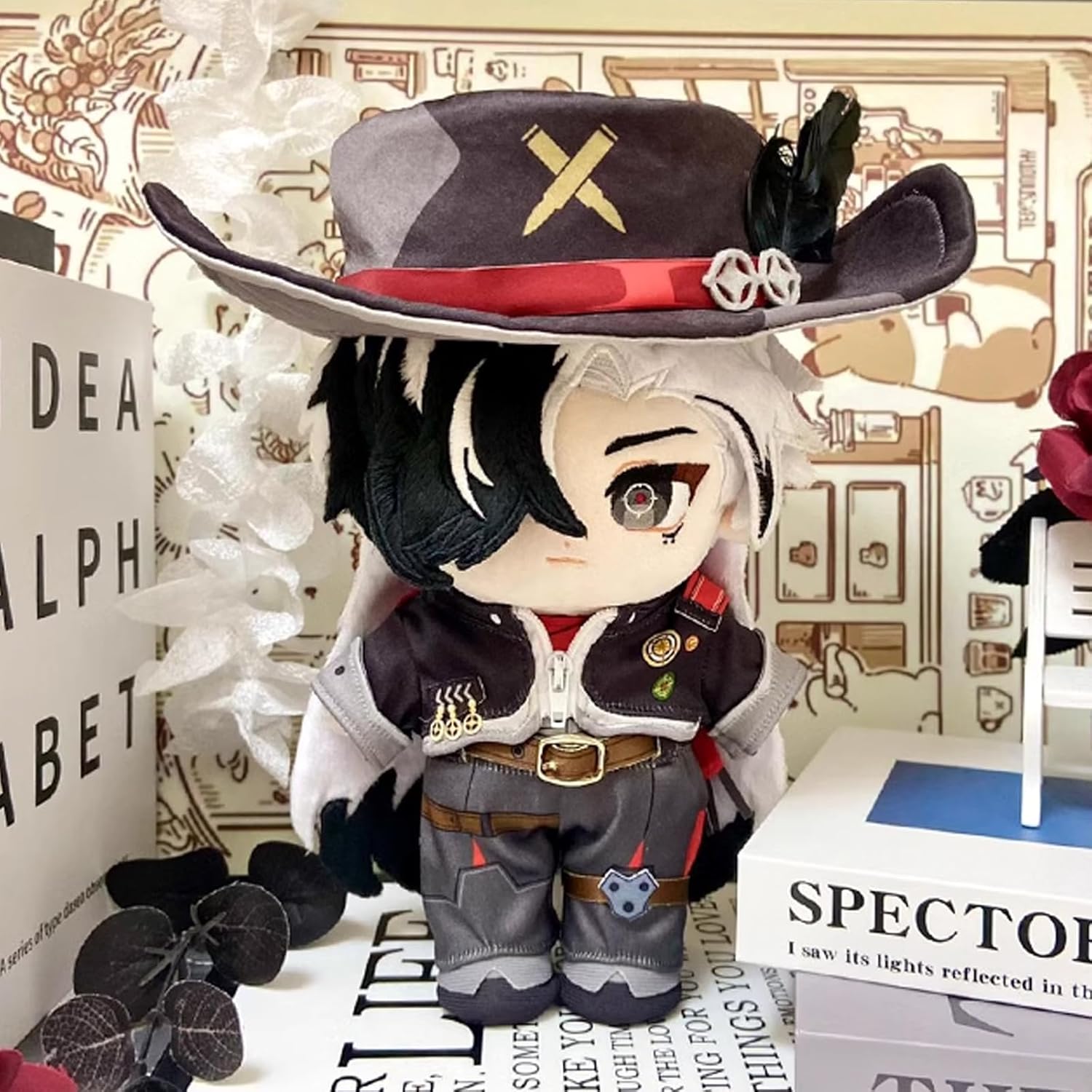 716xuCQGGYL._AC_SL1500_.jpg CALEMBOU Anime Plush Dress Up Doll Cute Chibi Figure Plushies 20cm Soft Chinese Cotton Dolls Collectible Gift for Honkai Star Rail Fans (Boothill) - Image 2