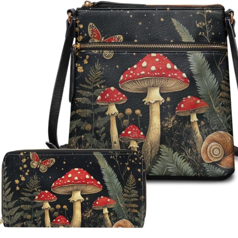 Leather Crossbody Bags with Matching Wallet for Women Fashion Shoulder Bag Casual Hobo Purses Handbags