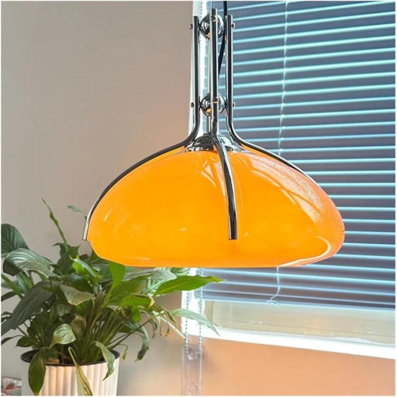 Vintage Bedroom Led Ceiling Chandelier Retro Kitchen Island Ceiling Lamp Mushroom Pendant Light Home Decorations,Modern