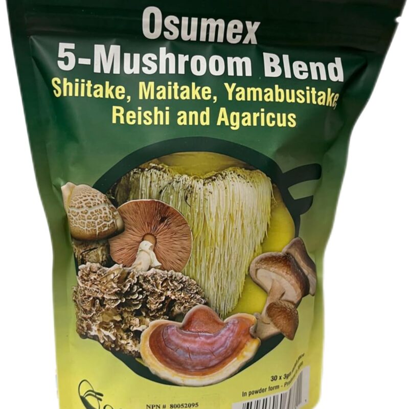 5 Mushroom Blend Supplements 30 Sachets - Mushroom Supplement Powder for Women and Men, Mushrooms Powder for Daily Dose of Antioxidants, Powdered Mushrooms Supplement for Immune Support