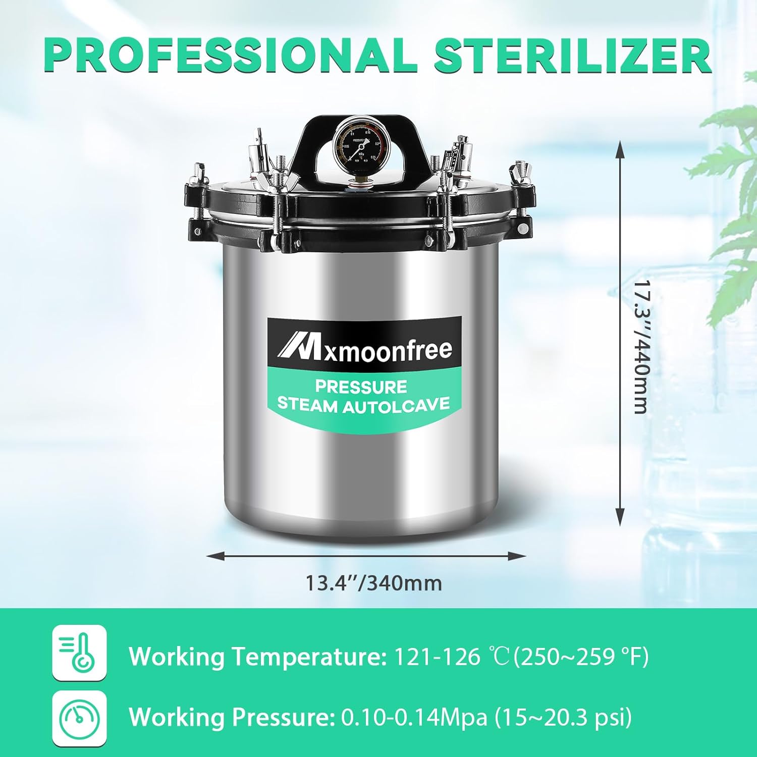 71QmdIgVFIL._SL1500_.jpg 19 Quart Autoclave, High Pressure Steam Autoclave for Lab Culture Medium, Jar Canning and Mushroom Cultivation 110V - Image 6