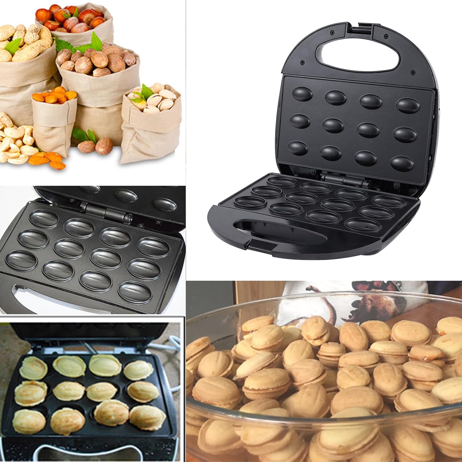 71SGdefcuL._AC_SL1500_.jpg 12 Walnut Cookie Maker Cookie Candy Maker Walnut Cookie Form Oreshki Maker - Image 4