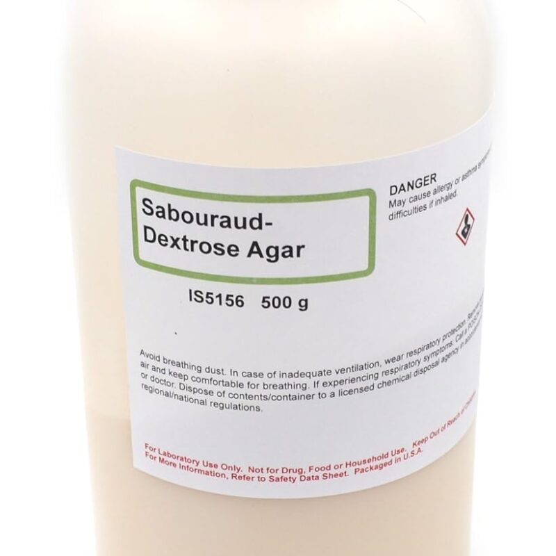 Innovating Science Sabouraud-Dextrose Agar 500g, Makes 7 Liters of Medium