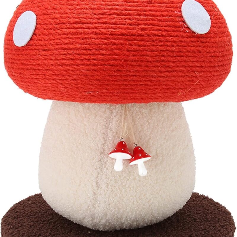 Mushroom Shaped Cat Scratch Pad Skin Friendly Grinding Claws Toys for Traning Interactive Cute Cat
