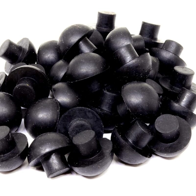 100 PCs - Rubber Bumper - Mushroom Bumper - Fits 5/16" Opening - (100)