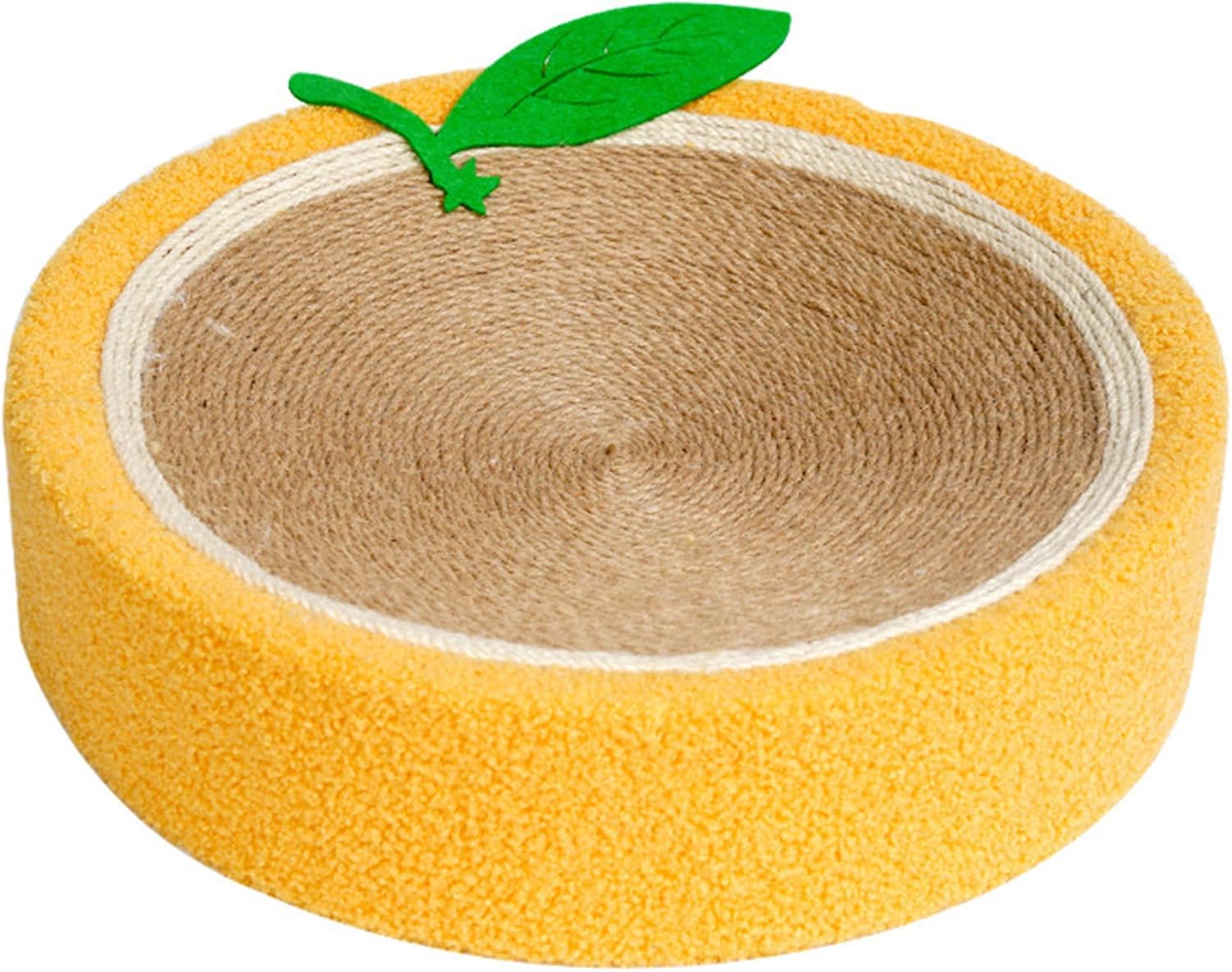 71aEuazJyHL._AC_SL1500_.jpg Orange Fruit Scratcher - Round Cat Bed & Toys, Wear-Resistant Sisal Cat Supplies for Grinding & Scratching