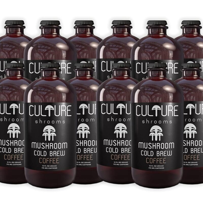 Culture Cold Brew Mushroom Coffee, 12 Fl Oz (12 Pack)