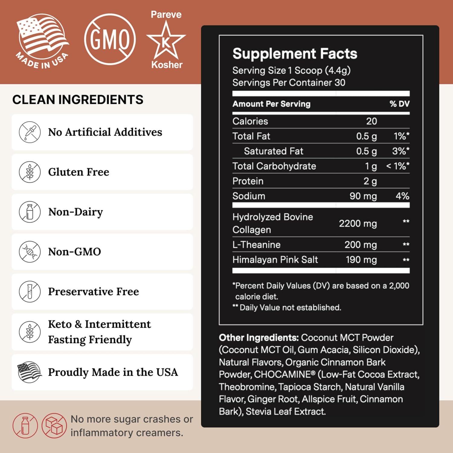 71gs9D6fI4L._AC_SL1500_.jpg For Wellness The Good Stuff™ Focus Blend (30 Servings Pouch), Non-Dairy Coffee Supplement – Stimulates Cognitive Function & Mental Clarity - Image 9