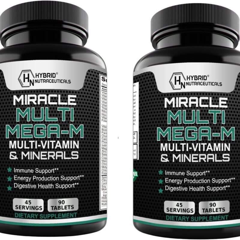 MEGAV-1 Multi-Vitamin, Superfood & Minerals - Daily Multivitamin with Probiotics, Digestive Enzyme, Mushroom Complex for Heart Health, Immune Support, Energy & Stamina: 2-Pack, 180 Tablets