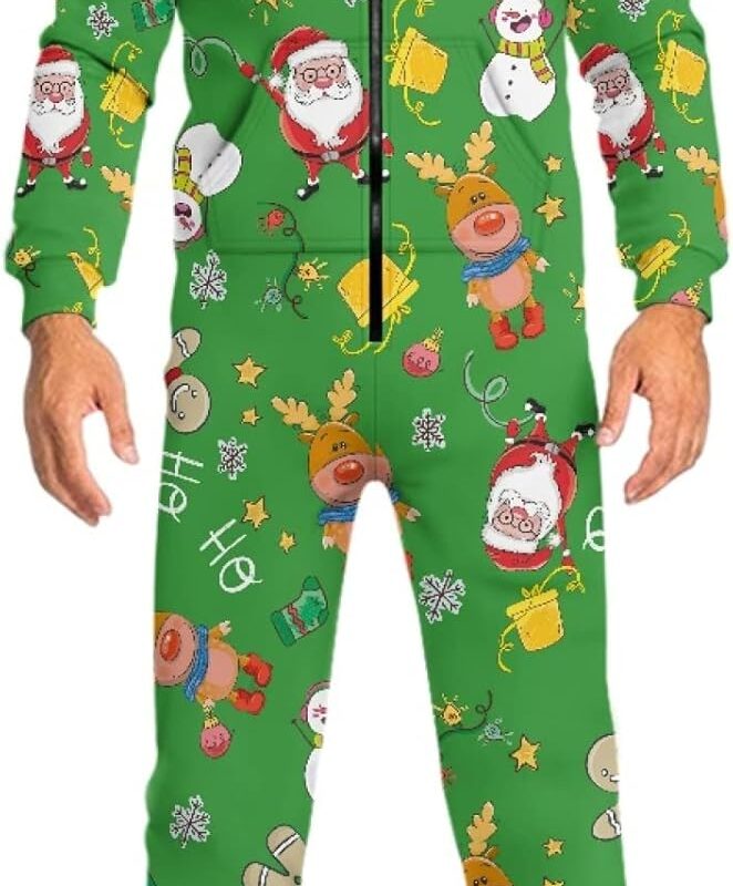 HUIACONG Adult Onesies Unisex Jumpsuit Men Women Costume Bodysuits Size S-4XL