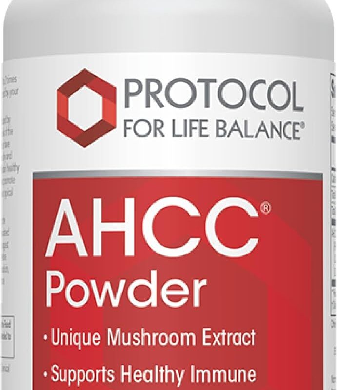 Protocol AHCC Powder - Liver & Immune Support Supplement* - May Also Aid Stress & Healthy Cell Cycle Function* - Made with Mushroom Mycelia Extract - Vegan & Dairy Free - 2 oz