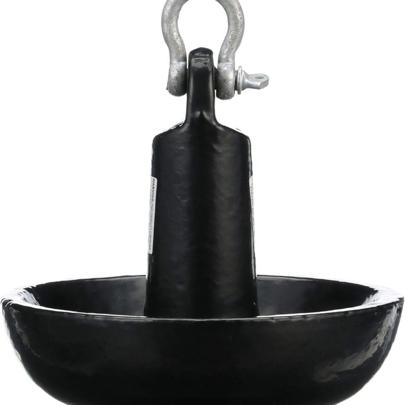 Seachoice Mushroom Anchor – Vinyl-Coated Cast Iron – Black – Multiple Sizes