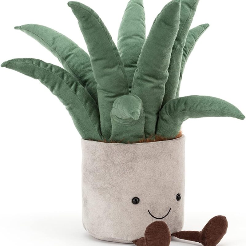 Jellycat Amuseables Aloe Vera Plant Stuffed Toy, 15.5 inches - Plant Plush - Fun Décor & Gift