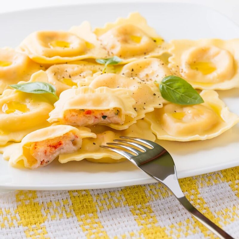 Gourmet Fresh Maine Lobster Ravioli | 4 Dozen | Maine Lobster Meat Made Into a Cheesy Rich Stuffing | All Fresh Seafood