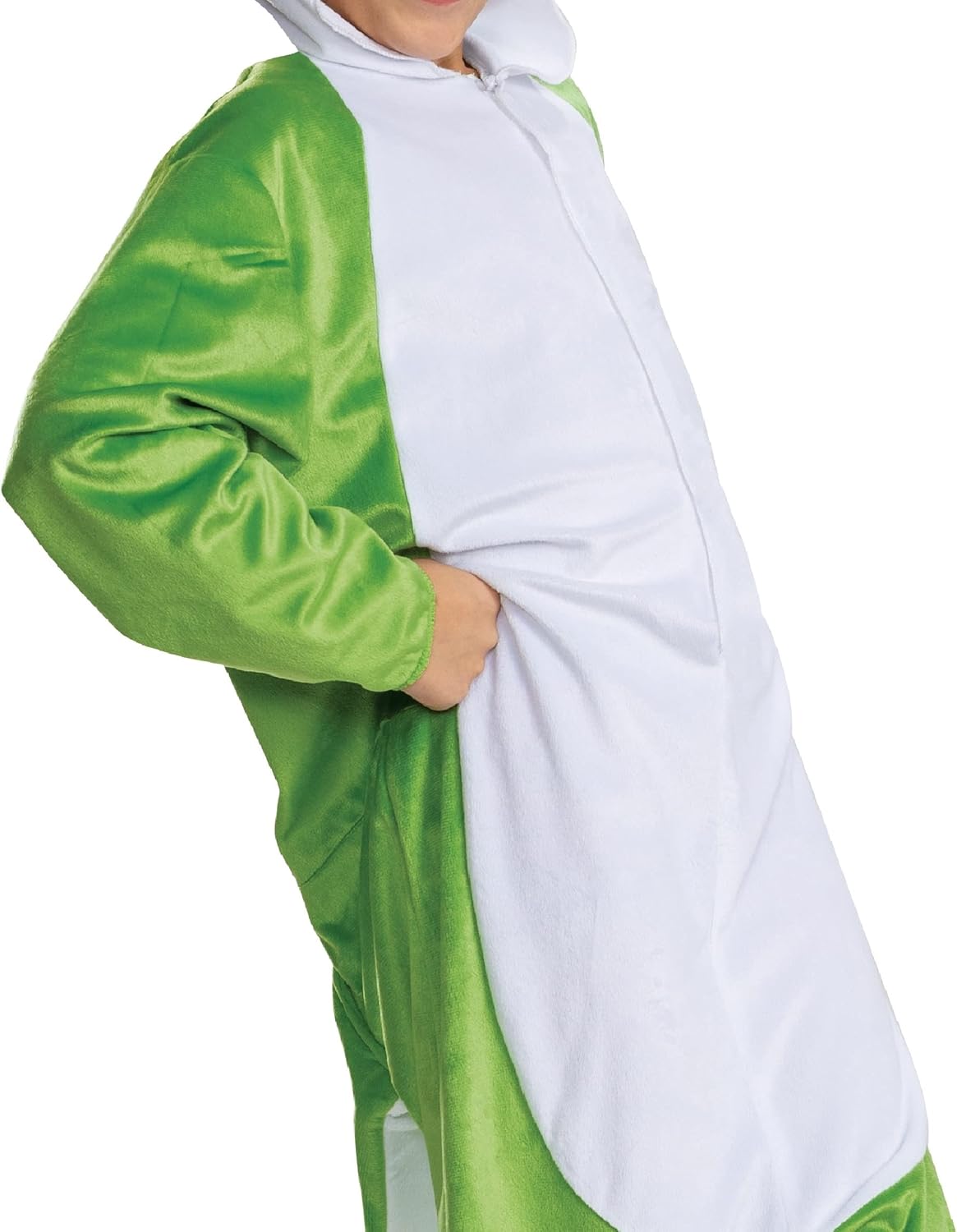71s0VDafGqL._AC_SL1500_.jpg Disguise Yoshi Costume Hooded Jumpsuit, Official Super Mario Character Costume for Kids - Image 4