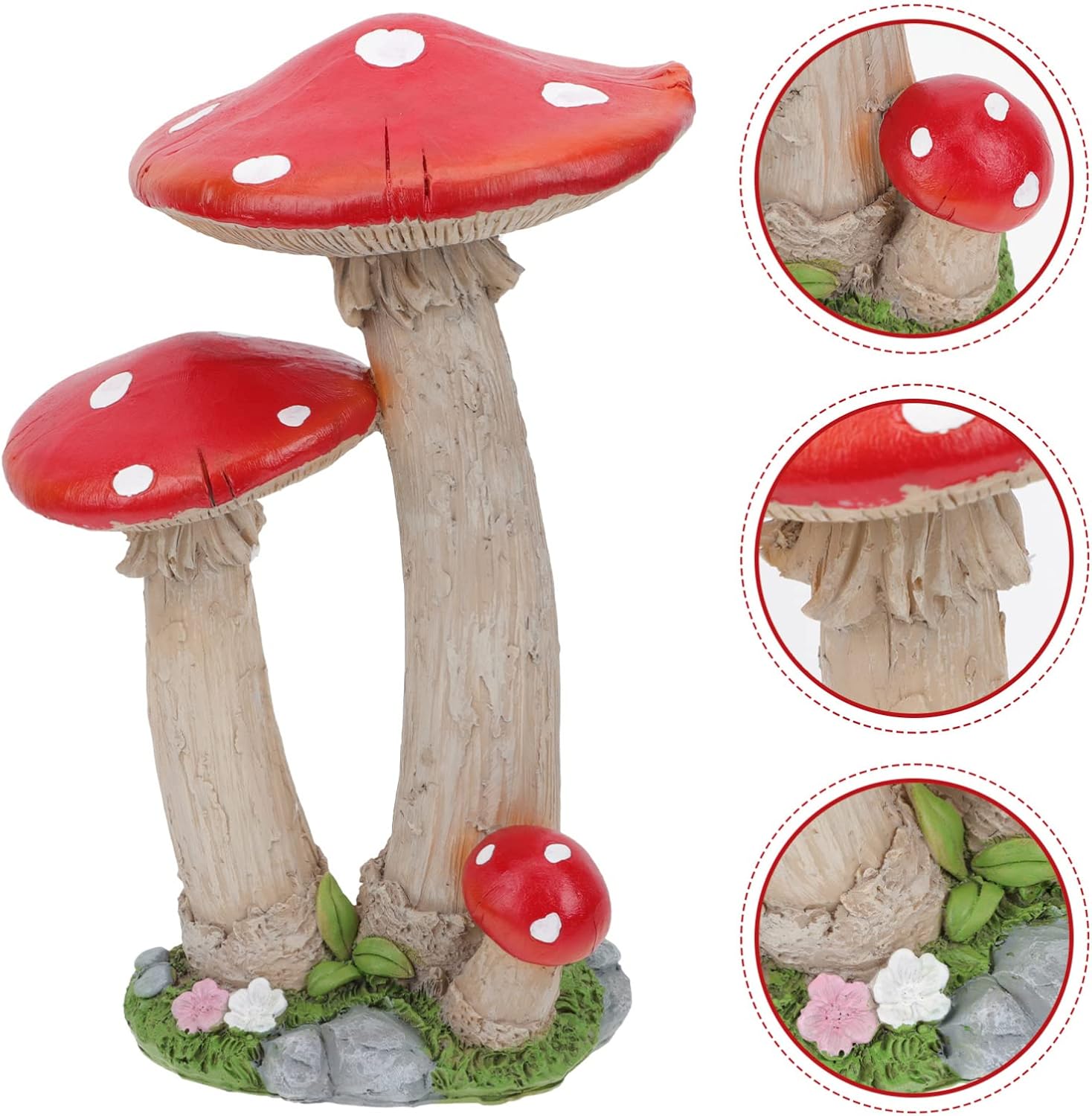 71u9FZxHAhL._AC_SL1500_.jpg balacoo Mushroom Ornament Mushroom Model Decors Mushroom Shape Decors Garden Decors Desktop Decors Lovely Mushroom Statues Decorative Resin Mushrooms Mushroom Decors Resin Decorations - Image 9