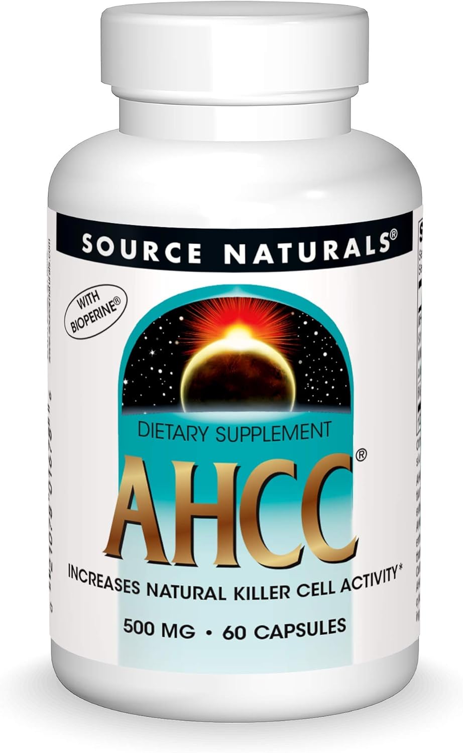 71vDGsfMk0L._AC_SL1500_.jpg Source Naturals AHCC with Bioperine 500 mg - 60 Capsules