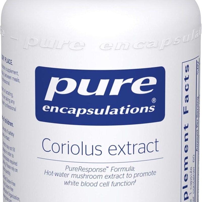Pure Encapsulations Coriolus Extract | Promotes White Blood Cell Function* | 60 Capsules
