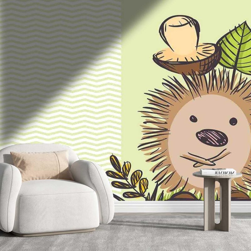 Cool Wallpaper Mushroom Renter Friendly Backsplash Wall Decor Room Decor Protects Surface (W) 137.8" X(H) 110"