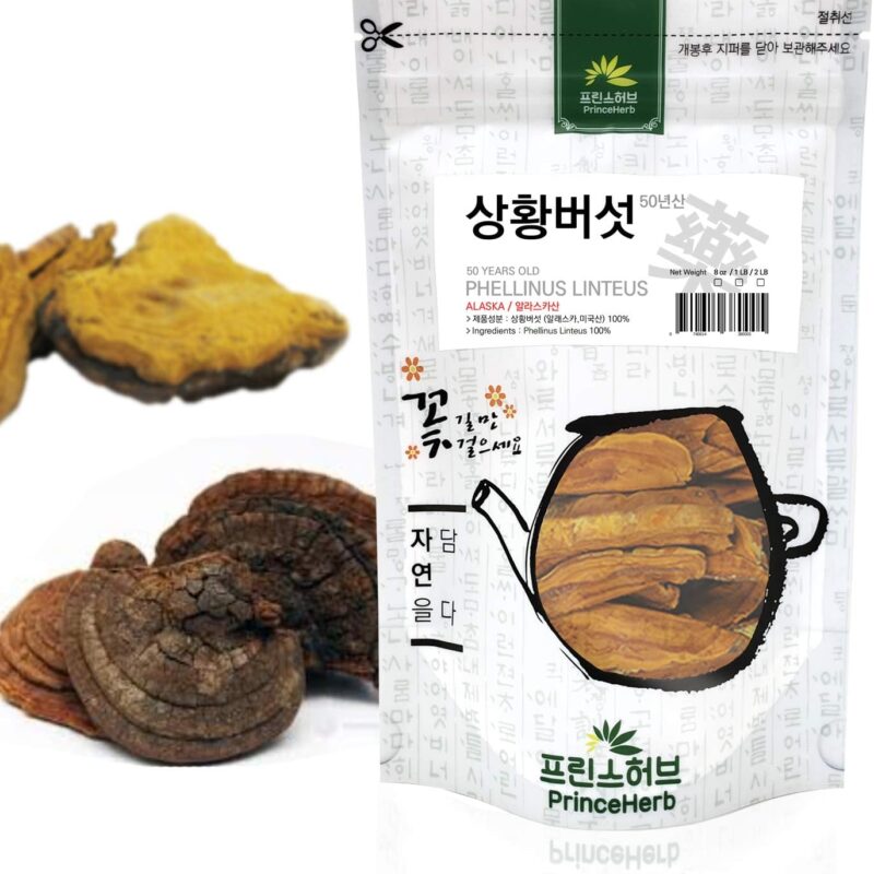 [Medicinal Herb] 100% Natural 50 Year Old Phellinus Linteus, Sanghwang Mushroom/상황버섯 Dried Bulk Herb (1 lb)