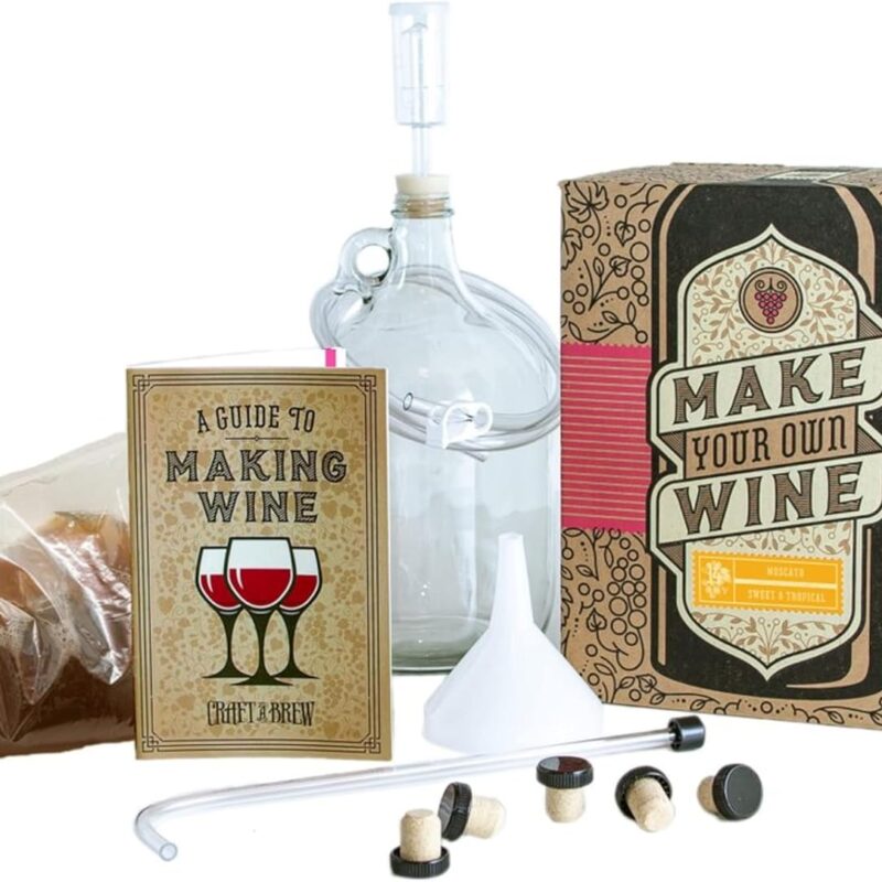Craft A Brew - Moscato Making Home Kit - Easy Brew Beginners with Ingredients and Supplies – Ultimate Wine Brewer Experience