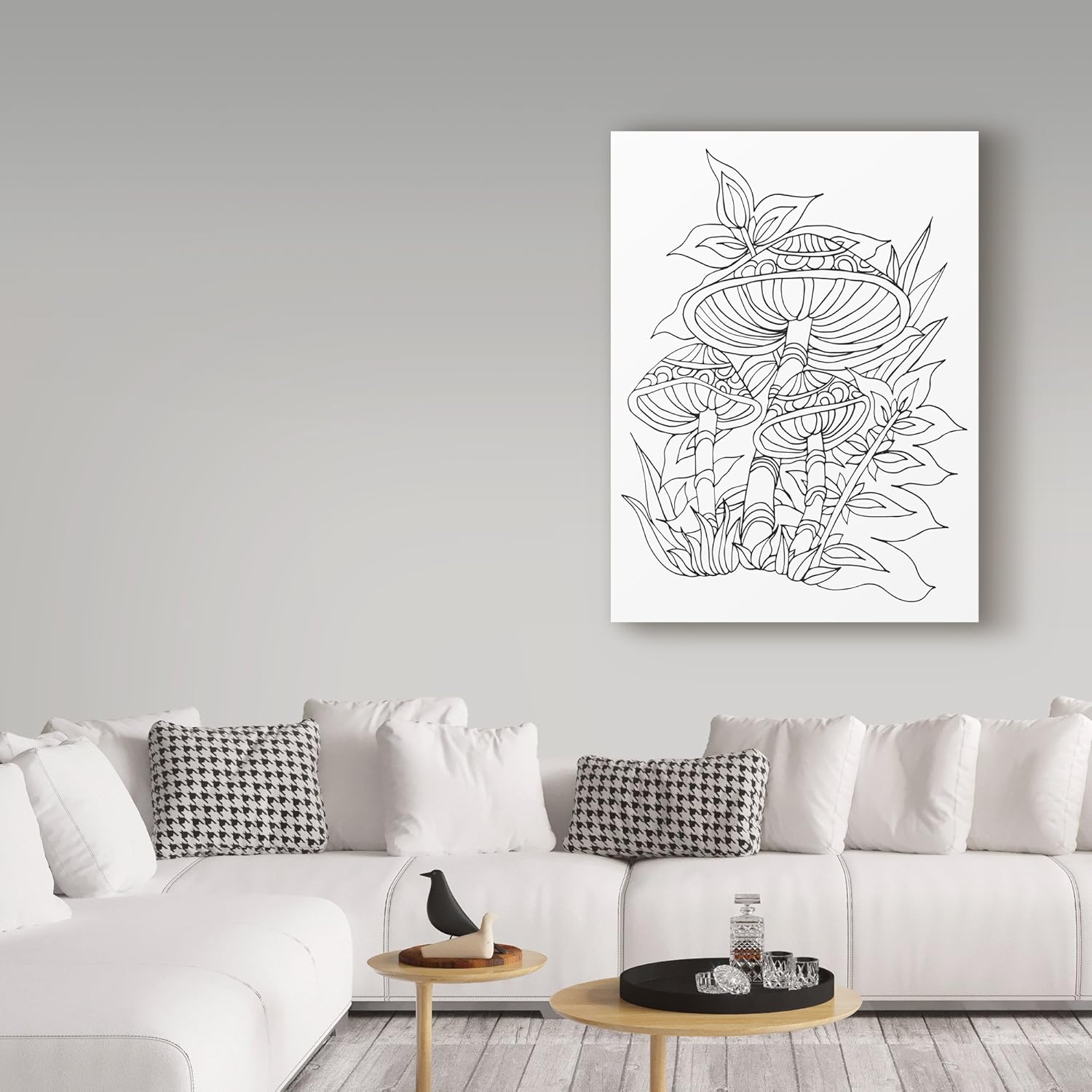 814ggFYiQ2L._AC_SL1500_.jpg Trademark Fine Art Mushroom 4 by Jessica Putnam, 18x24, Multicolor - Image 3