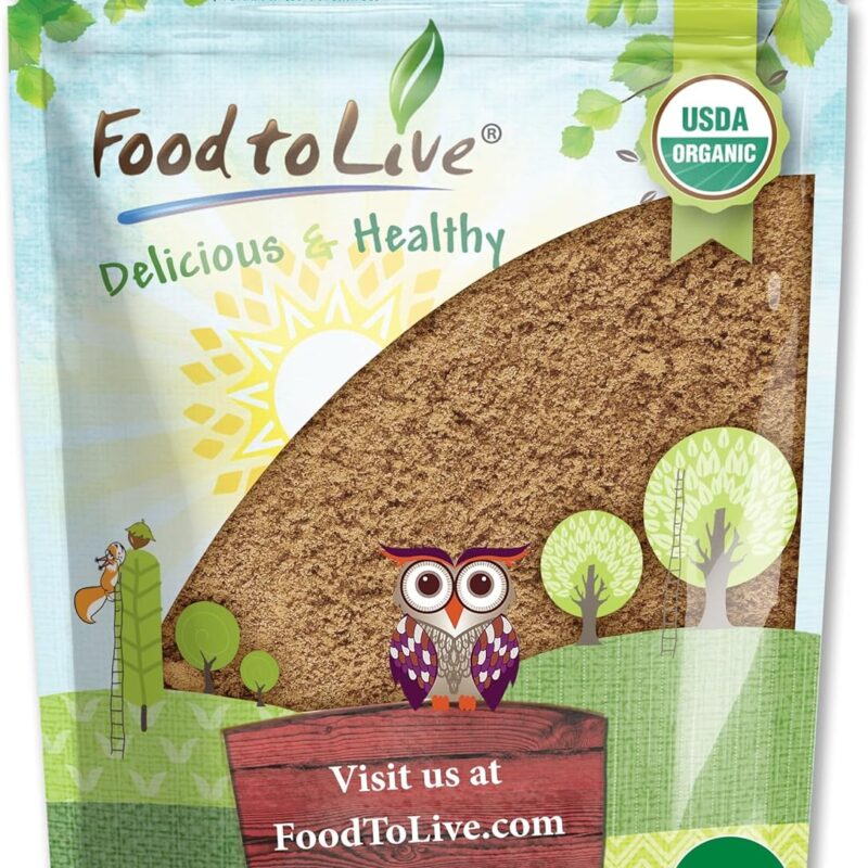 Food to Live Organic Turkey Tail Mushroom Powder, 3 Pounds - Immune Support, Energy Boost, 100% Natural, Vegan, Non-GMO, Pure, Perfect for Beverages, Kosher, Bulk