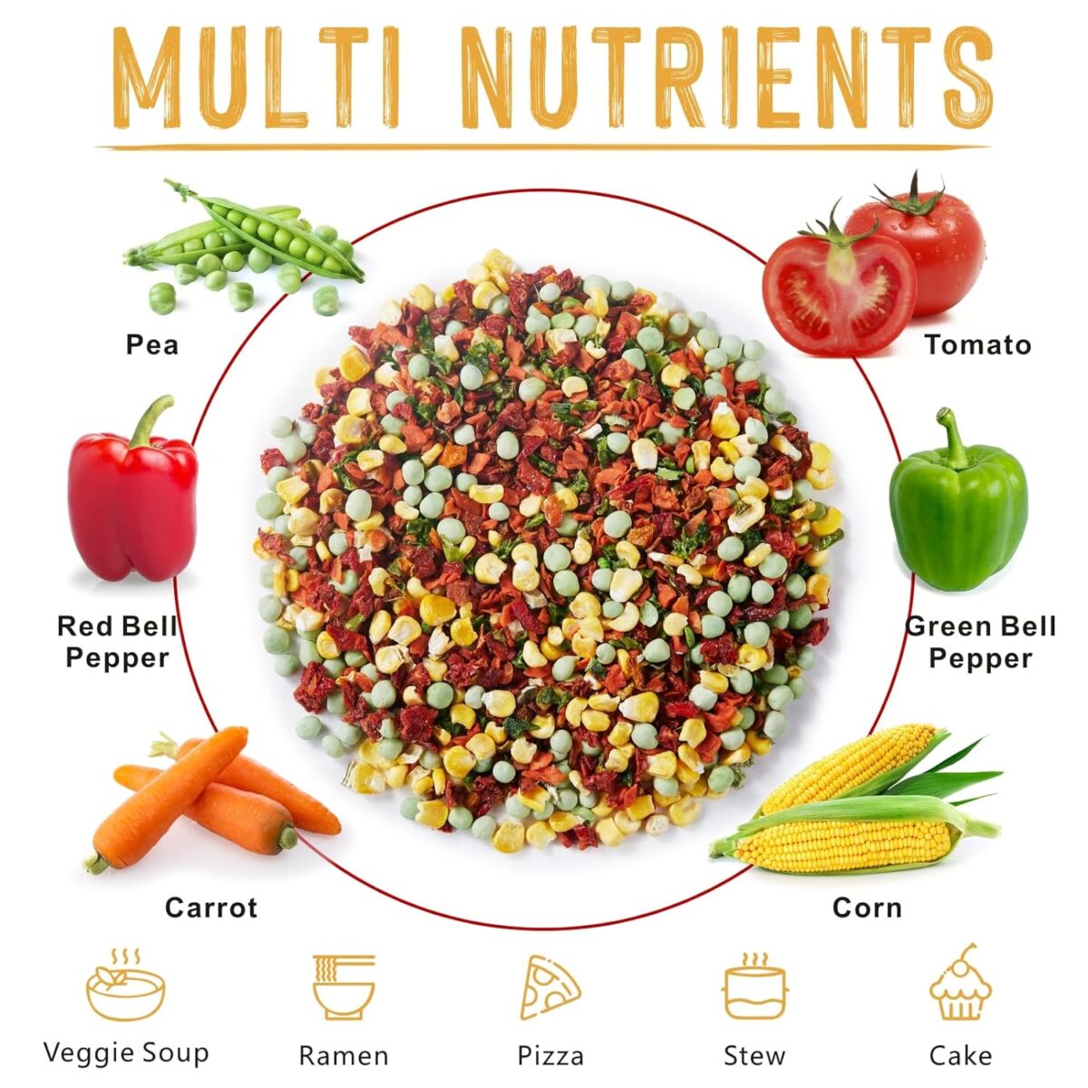 Dry Toppings Yimi Dried Beef Flavor Ramen Toppings 9 oz and Dehydrated Freeze Dry ...