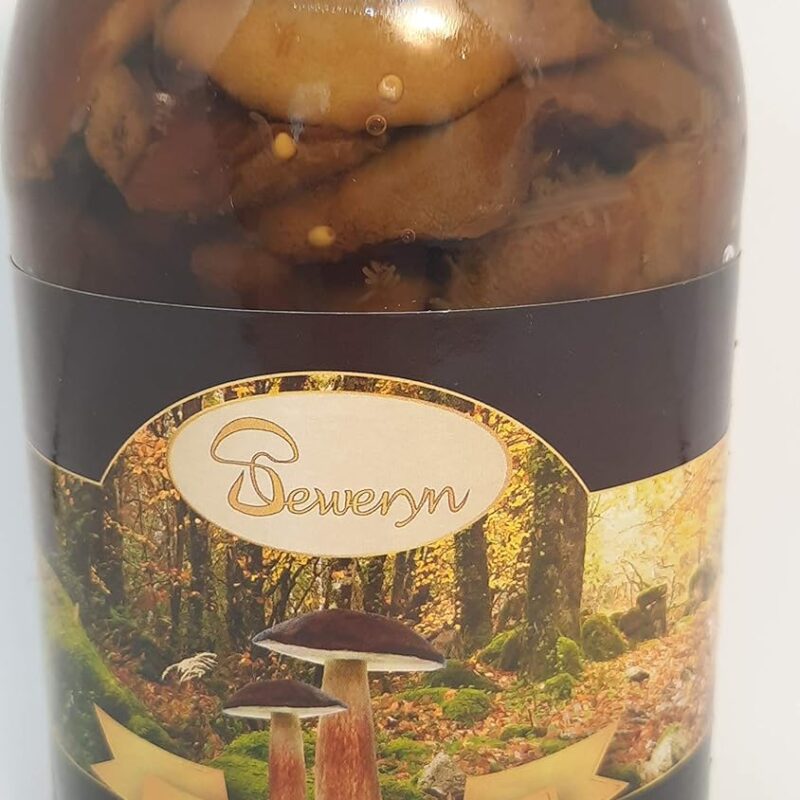 Seweryn Marinated Mushrooms Bay Bolete Podgrzybki Marynowane Glass Jar GMO Free 28.22 oz/ 800 gr from Poland