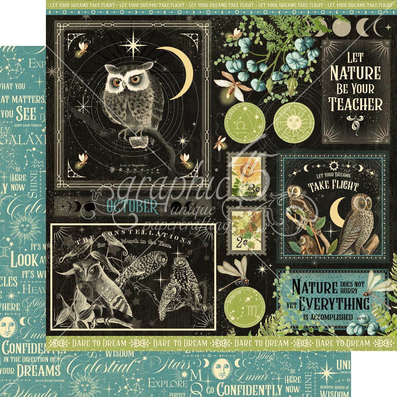 81k1rAuednL._AC_SL1357_.jpg Graphic 45 Life is Abundant - 12x12 Decorative Papers - Collection Pack and Patterns & Solids Pack - Image 6