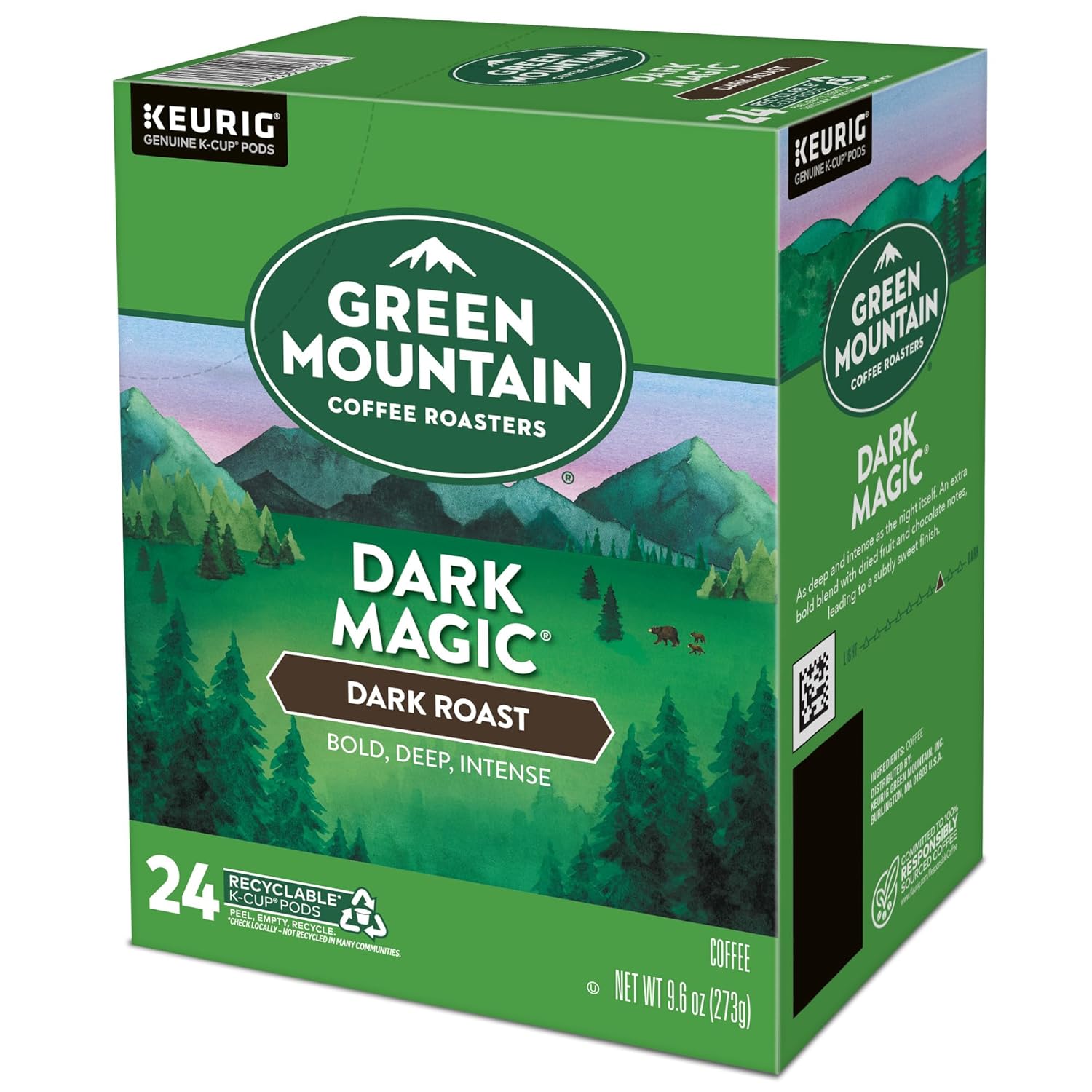 81qvPZiR2nL._SL1500_.jpg Green Mountain Coffee Roasters Dark Magic Coffee, Keurig Single-Serve K-Cup pods, Dark Roast, 96 Count - Image 13