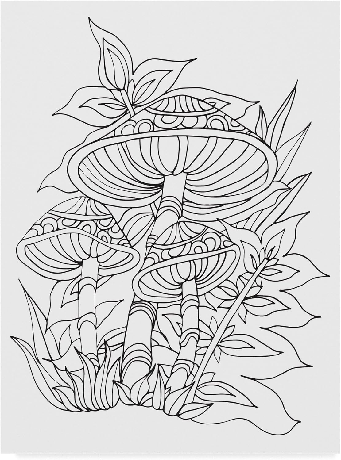 81tXG6O6a8L._AC_SL1500_.jpg Trademark Fine Art Mushroom 4 by Jessica Putnam, 18x24, Multicolor