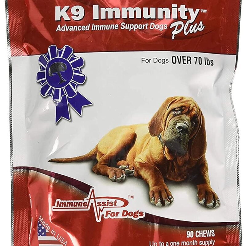 K9 Immunity Plus - Potent Immune Booster for Dogs Over 70 Pounds - 90 Soft Chews