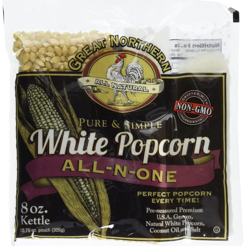 Great Northern Popcorn White Popcorn 8 oz 24 Pack