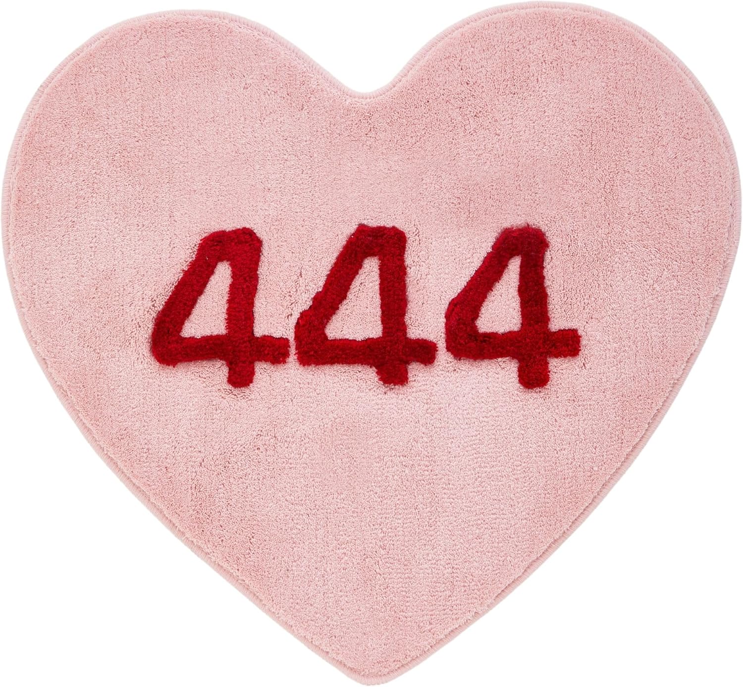 91JaPEpElDL._AC_SL1500_.jpg Lucky Number Pink Heart Rug 35 inches, Hand Tufted Colorful Funny Daisy Rug for Bedroom, Kitchen, Bathroom, Living Room, Cute Heart Shaped Area Rugs