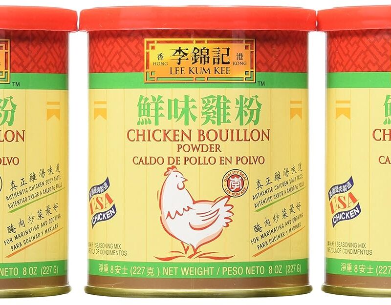 Lee Kum Kee Chicken Bouillon Powder, 8-Ounce Cans (Pack of 6)