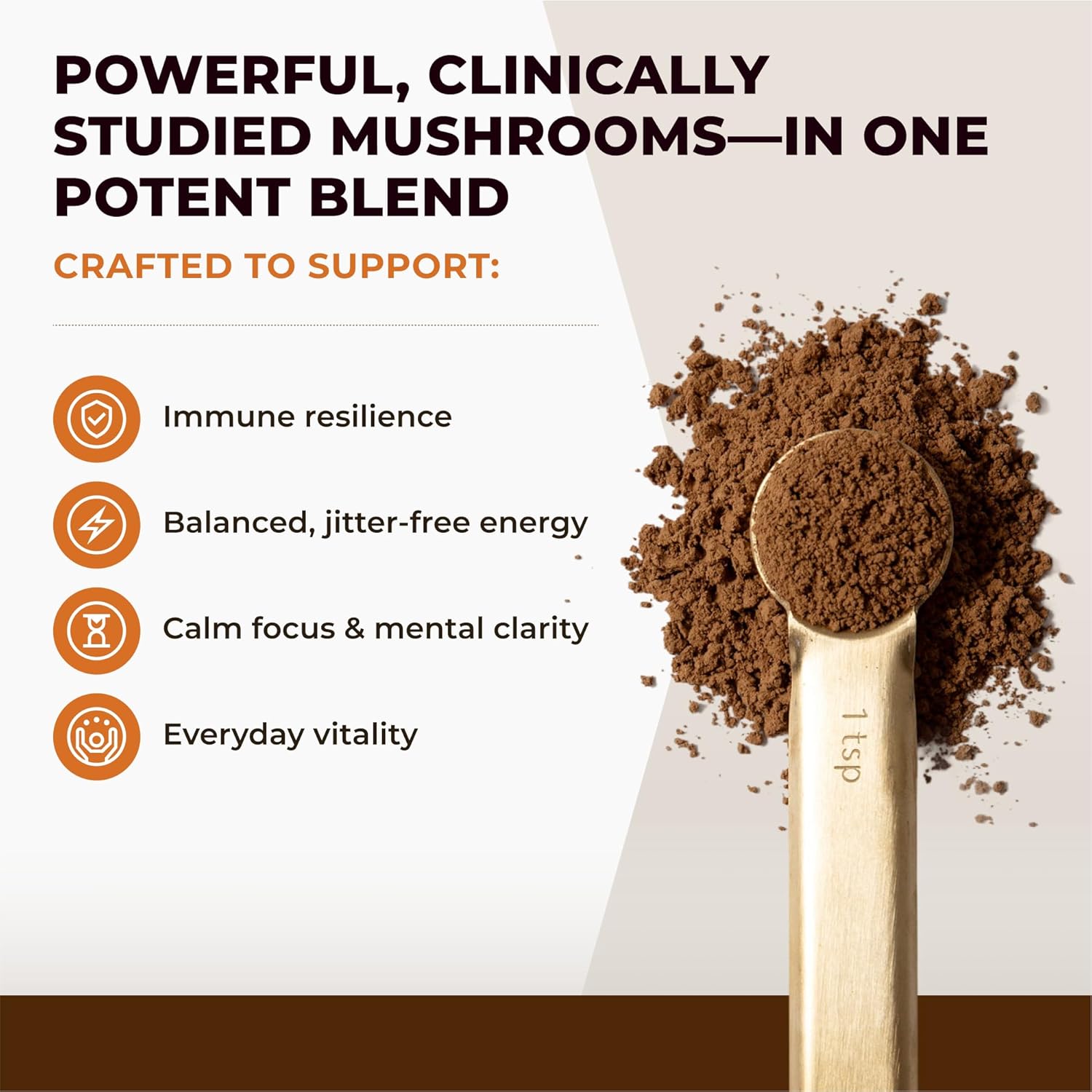 1753460585_71uJSZX5IL._AC_SL1500_.jpg le 2 Sacred 7 8oz + Coffee frother TITLE: Sacred 7 Mushroom Coffee Bundle - 8oz Powder 226 Servings + Handheld Frother | Organic Adaptogen Nootropic | Lions Mane, Reishi, Chaga | Complete Set - Image 6