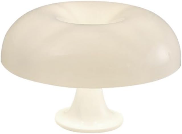 Mushroom Table Lamp, Minimalist Modern Bedside Light with Warm Glow, Danish Design Orange Decorative Lamp for Bedroom