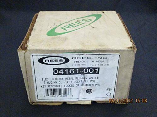 REES 04161-001 MUSHROOM PUSHBUTTON PLUNGER BLACK
