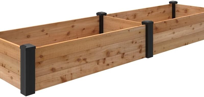 Outdoor Essentials Haven 2 ft. x 8 ft. Natural Cedar Raised Garden Bed