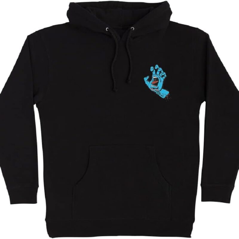 SANTA CRUZ Men's Pullover Hooded Sweatshirt Screaming Hand Skate Sweatshirt