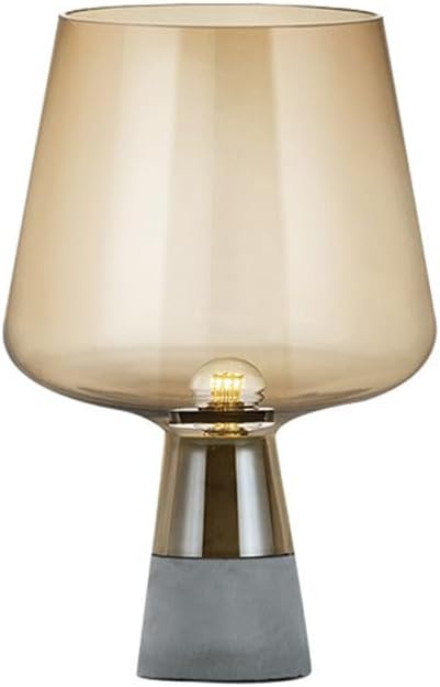Shower Head Table Lamp Industrial Concrete Desktop Light Glass Desktop Nightstand Lamp Cement Bedside Table Lamps for Living Room Bedroom Night Stand Lighting Office Home Decor Shower Head