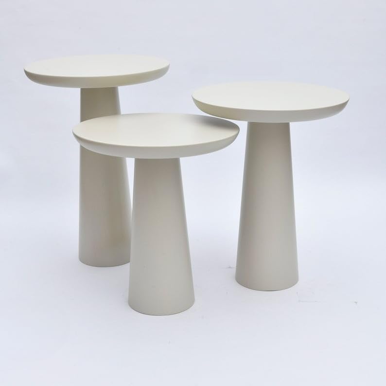 41UJ0ycZwL._AC_.jpg Side Table, Mushroom Coffee Table, Coffee Table, Coffee Table, Plant Stand, Home Decor, Design Coffee Table, Home Gift, End Table (Mink) - Image 5