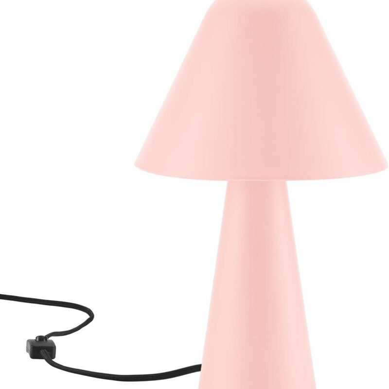 Modway EEI-6529-PNK Jovial Metal Mushroom Table Lamp, Pink
