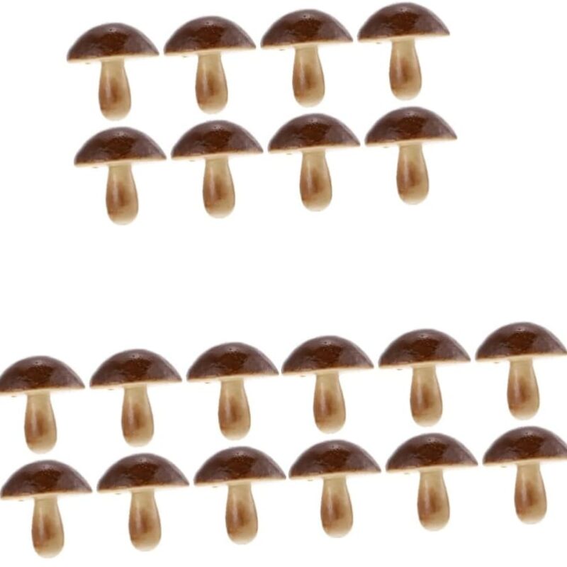 3sets Creative Fake Mushroom Ornaments Simulation Decor for Home and Garden Lifelike Layout Adornments for Market Displays and Teaching 8pcs*3