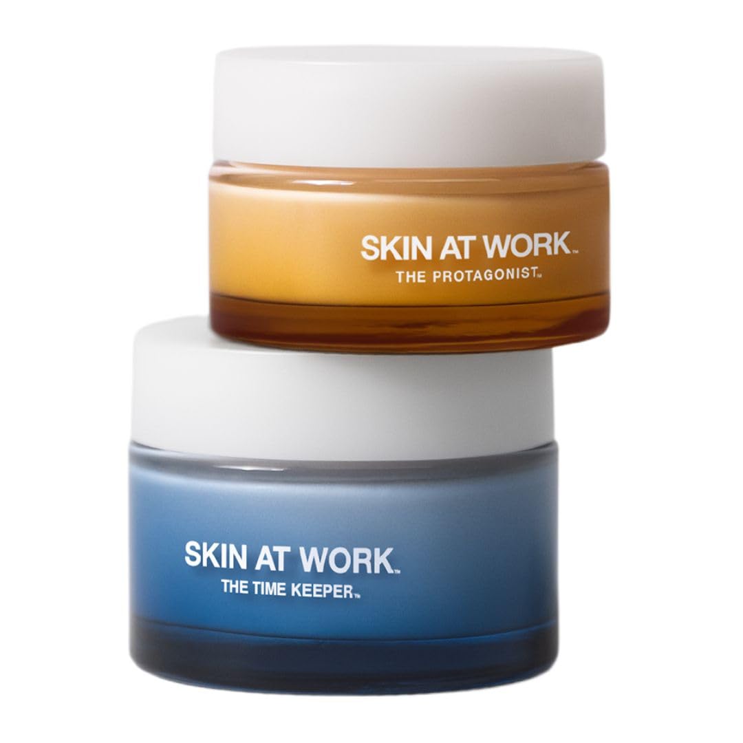512zTTV2RyL._SL1080_.jpg THE DAY & NIGHT DUO with full sizes The Protagonist & The Time Keeper featuring Tranexamic Acid, Peptides, Ceramides, Argan Plant Cells, Hyaluronic Acid, Niacinamide, Turmeric, Caffeine and Mushrooms