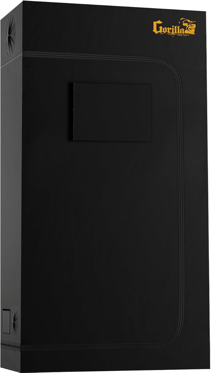 514c0c25oRL._AC_SL1500_.jpg Gorilla Grow Tent 2 x 4 x 6'11" - Tallest Fixed Height Premium Indoor Grow Tent, Thickest & Most Durable Gorilla Canvas, Strongest w/ 300lb Hang Capacity, Hydroponic Tent w/Optional Accessories - Image 7