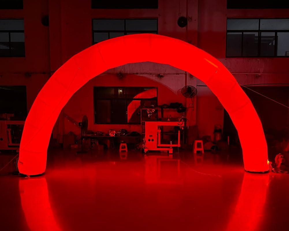 514dMAgwDIL._AC_SL1001_.jpg 20ft Inflatable Color Changing Arch Blow up Promotional LED Lighting Arch with Blower Color Change Lighting Archway for Event Parties (Multicolor, 6m Width) - Image 6